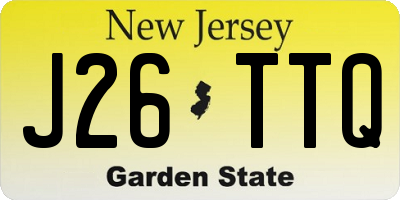 NJ license plate J26TTQ