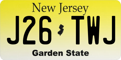 NJ license plate J26TWJ