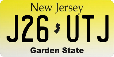 NJ license plate J26UTJ
