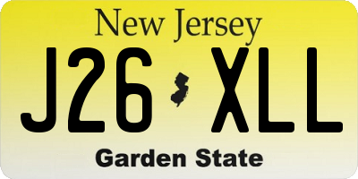 NJ license plate J26XLL