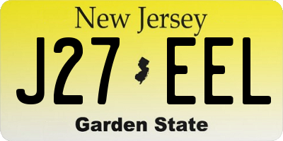 NJ license plate J27EEL