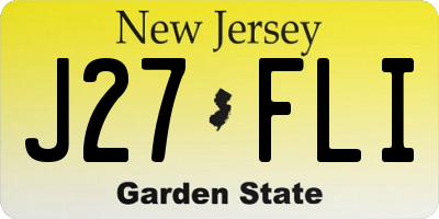 NJ license plate J27FLI