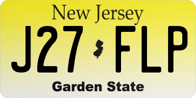 NJ license plate J27FLP