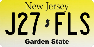 NJ license plate J27FLS