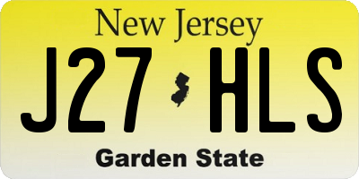 NJ license plate J27HLS