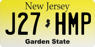 NJ license plate J27HMP