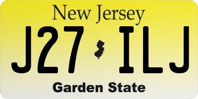 NJ license plate J27ILJ