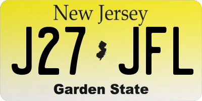 NJ license plate J27JFL