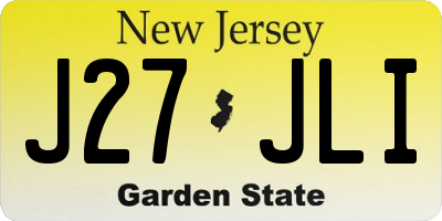 NJ license plate J27JLI