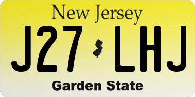 NJ license plate J27LHJ