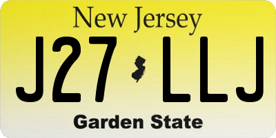 NJ license plate J27LLJ
