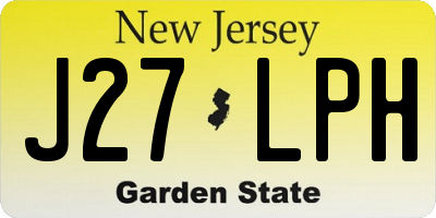 NJ license plate J27LPH