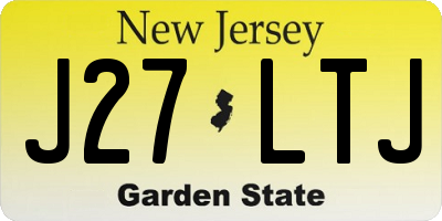NJ license plate J27LTJ