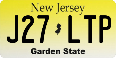 NJ license plate J27LTP