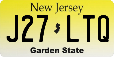 NJ license plate J27LTQ