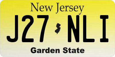 NJ license plate J27NLI
