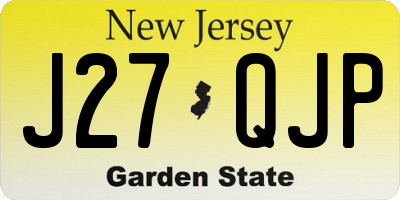 NJ license plate J27QJP
