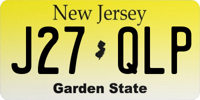 NJ license plate J27QLP