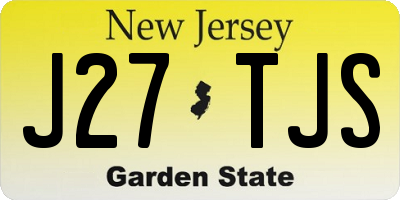 NJ license plate J27TJS