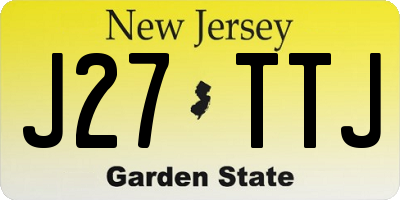 NJ license plate J27TTJ