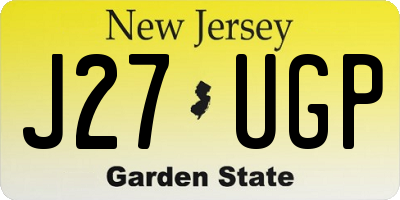 NJ license plate J27UGP