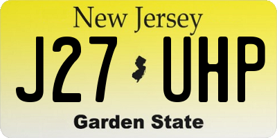 NJ license plate J27UHP