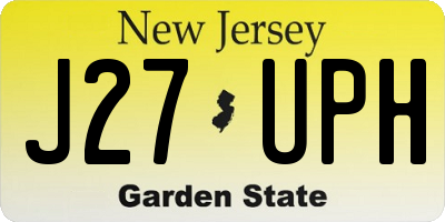 NJ license plate J27UPH