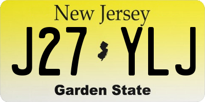 NJ license plate J27YLJ