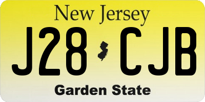 NJ license plate J28CJB