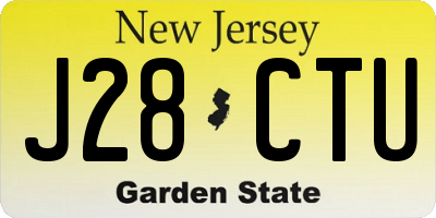 NJ license plate J28CTU