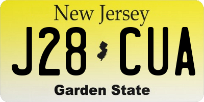 NJ license plate J28CUA
