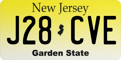NJ license plate J28CVE