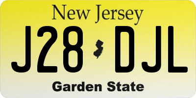 NJ license plate J28DJL