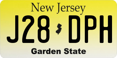 NJ license plate J28DPH