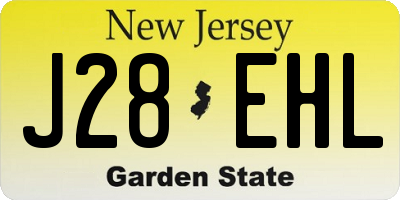 NJ license plate J28EHL