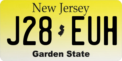 NJ license plate J28EUH