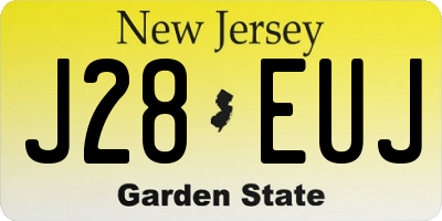 NJ license plate J28EUJ