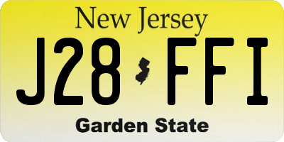NJ license plate J28FFI
