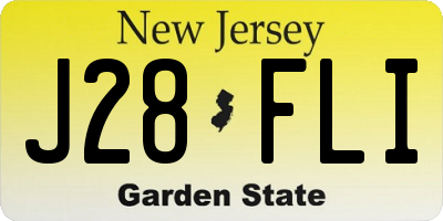 NJ license plate J28FLI