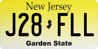 NJ license plate J28FLL