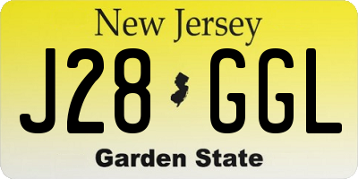 NJ license plate J28GGL