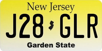 NJ license plate J28GLR