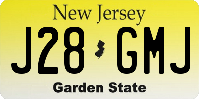 NJ license plate J28GMJ