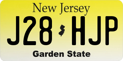 NJ license plate J28HJP