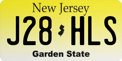 NJ license plate J28HLS