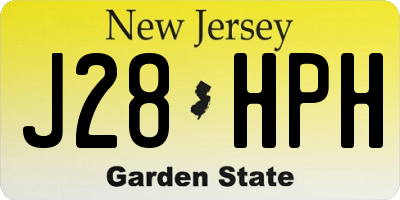 NJ license plate J28HPH
