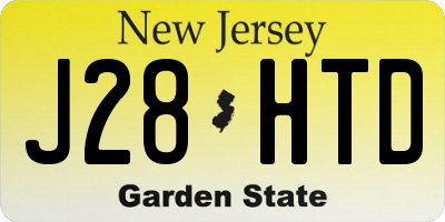 NJ license plate J28HTD