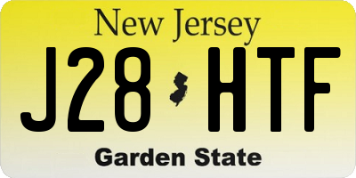 NJ license plate J28HTF