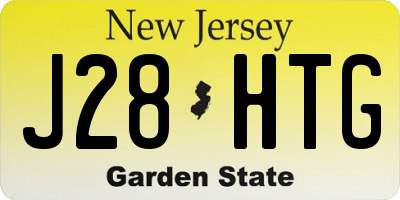 NJ license plate J28HTG