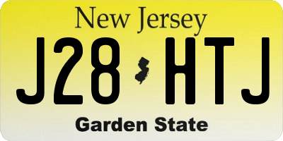 NJ license plate J28HTJ